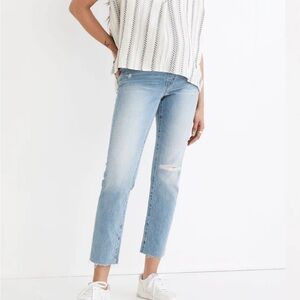 Madewell Maternity Over-the-Belly Perfect Vintage Jeans in Coney Wash